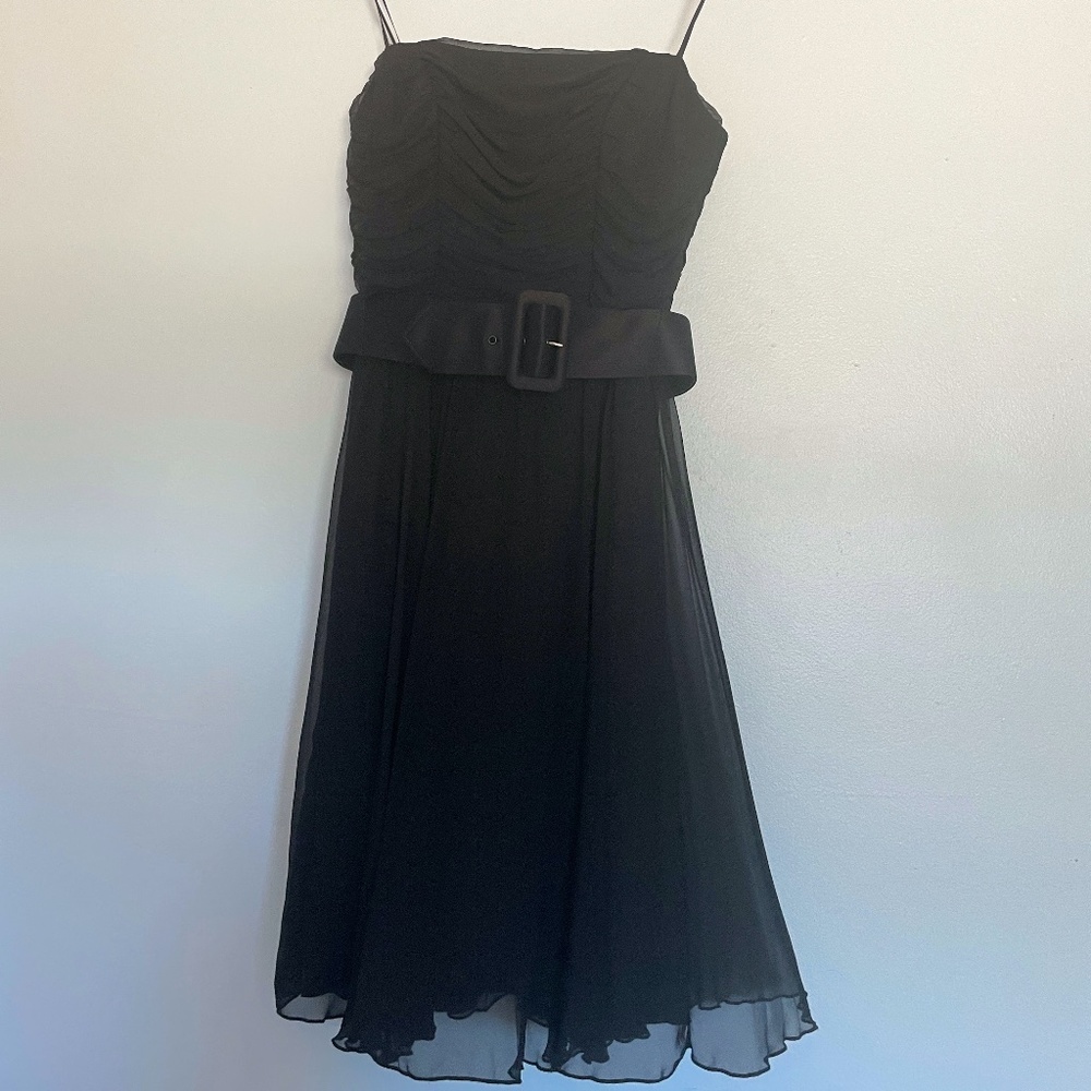 Black Layered Allen Schwartz Dress